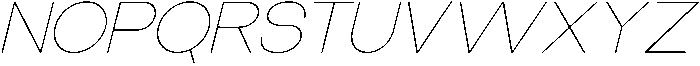 The Talk Thin Expanded Italic otf (100) Font UPPERCASE