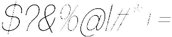 The Talk Thin Italic otf (100) Font OTHER CHARS