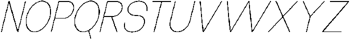 The Talk Thin Italic otf (100) Font UPPERCASE