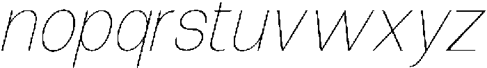 The Talk Thin Italic otf (100) Font LOWERCASE