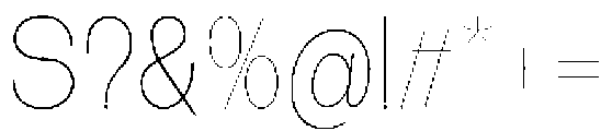 The Talk Thin otf (100) Font OTHER CHARS