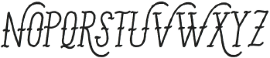 The Tattooist Oblique otf (400) Font UPPERCASE
