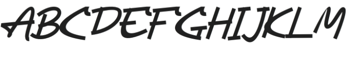 The Thugmans Regular otf (400) Font UPPERCASE