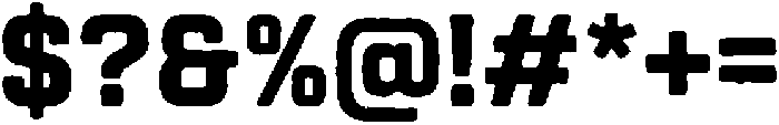 The Union Display Regular otf (400) Font OTHER CHARS