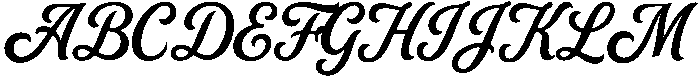 The Union Script One otf (400) Font UPPERCASE