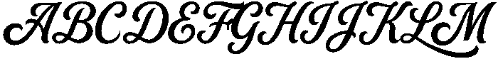The Union Script Three otf (400) Font UPPERCASE
