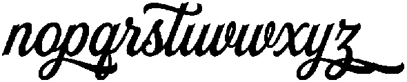 The Union Script Three otf (400) Font LOWERCASE