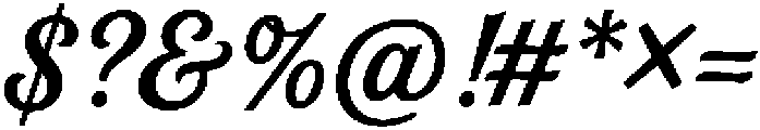 The Union Script Two otf (400) Font OTHER CHARS