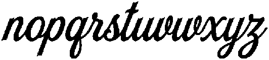 The Union Script Two otf (400) Font LOWERCASE