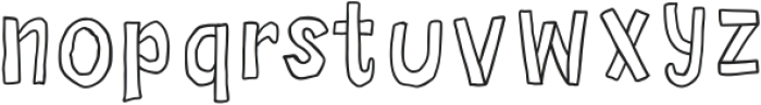 The Voices Inside Outline ttf (400) Font LOWERCASE