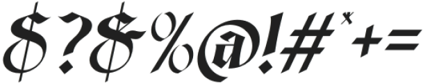 The Wayler Italic otf (400) Font OTHER CHARS