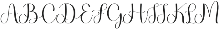 The Wedding Regular otf (400) Font UPPERCASE