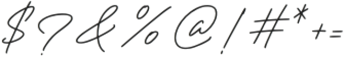 The Wedding Signature Regular otf (400) Font OTHER CHARS