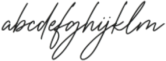 The Wedding Signature Regular otf (400) Font LOWERCASE
