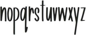 The Willow Tree otf (400) Font LOWERCASE