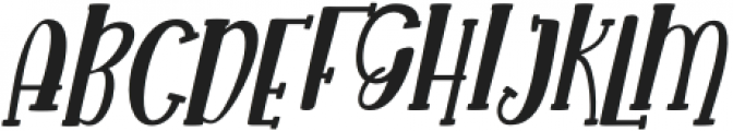 The Witchers long italic Regular otf (400) Font UPPERCASE