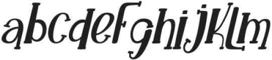 The Witchers long italic Regular otf (400) Font LOWERCASE