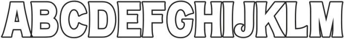 The Write  Outline Outline otf (400) Font UPPERCASE