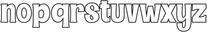 The Write  Outline Outline otf (400) Font LOWERCASE