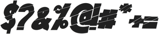 The Zander Italic ttf (400) Font OTHER CHARS