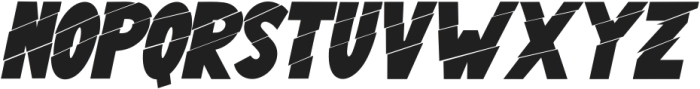 The Zander Italic ttf (400) Font UPPERCASE