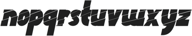 The Zander Italic ttf (400) Font LOWERCASE