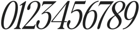 The Zondaya Gevola Condensed Italic otf (400) Font OTHER CHARS