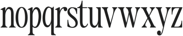 The Zondaya Gevola Condensed otf (400) Font LOWERCASE