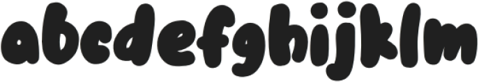 The bubble Regular otf (400) Font LOWERCASE