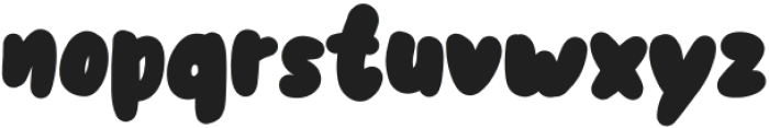 The bubble Regular otf (400) Font LOWERCASE