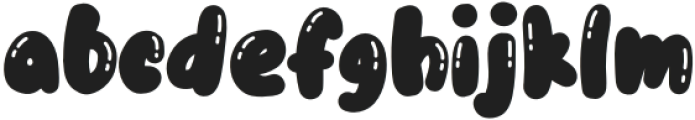 The bubble boom Regular otf (400) Font LOWERCASE