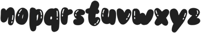 The bubble boom Regular otf (400) Font LOWERCASE