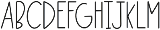 The garden Regular otf (400) Font UPPERCASE