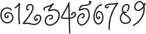 The rushina Regular otf (400) Font OTHER CHARS