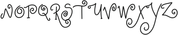 The rushina Regular otf (400) Font UPPERCASE