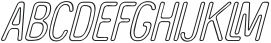 TheBanglesOutline-Italic otf (400) Font LOWERCASE