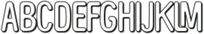 TheBanglesShadow-Regular otf (400) Font LOWERCASE