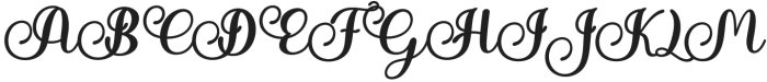 TheBentleyItalic-Italic otf (400) Font UPPERCASE