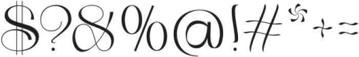 TheCalonue otf (400) Font OTHER CHARS