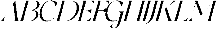 TheCheloeditoriaItalic-Reg otf (400) Font UPPERCASE