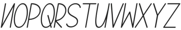 TheCostaItalic-Italic otf (400) Font UPPERCASE