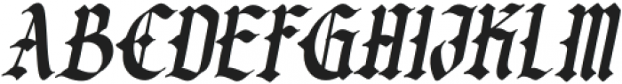 TheCrookus-Italic otf (400) Font LOWERCASE