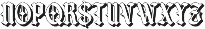 TheCrookus-shadow otf (400) Font UPPERCASE