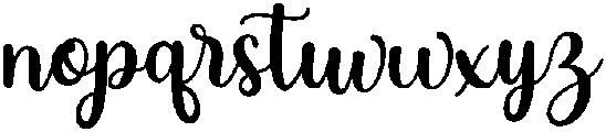TheGardeniaScript otf (400) Font LOWERCASE