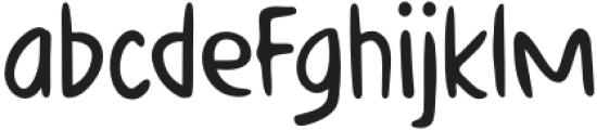 TheGiggleRegular otf (400) Font LOWERCASE