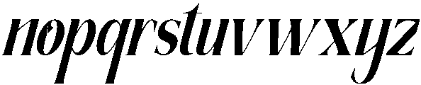 TheNewMemoryHeightSlant-Reg otf (400) Font LOWERCASE
