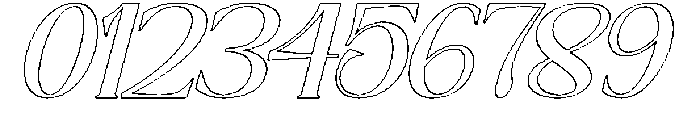 TheNewMemoryOutlineSlant-Reg otf (400) Font OTHER CHARS
