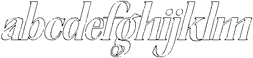 TheNewMemoryOutlineSlant-Reg otf (400) FONT