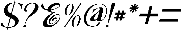 TheNewMemorySlant-Regular otf (400) Font OTHER CHARS