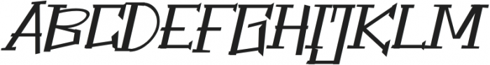 ThePowerOfFear-Italic otf (400) Font UPPERCASE